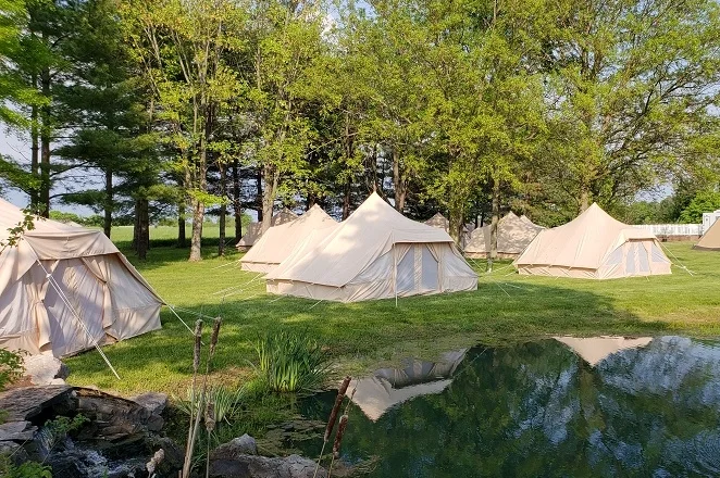 Glamping top tent rental